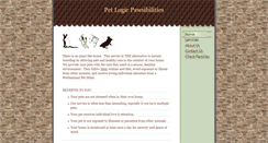 Desktop Screenshot of petlogicpawsibilities.com