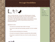Tablet Screenshot of petlogicpawsibilities.com